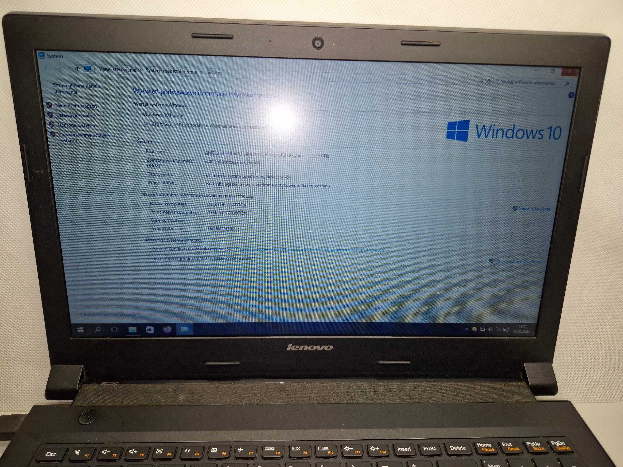 Laptop Lenovo B50-45 8/500 GB Win 10; Madej S.C. Igielna Jasło