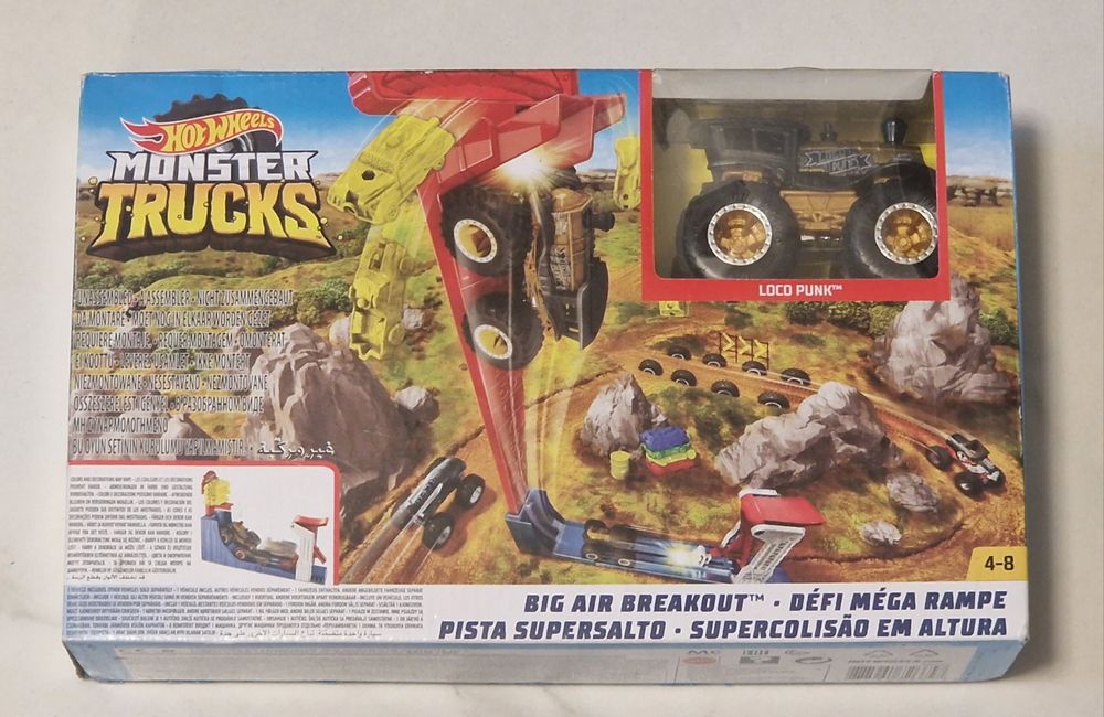 Nowe Hot Wheels Monster Trucks Kaskaderski Skok GCG00 Warszawa/Wołomin