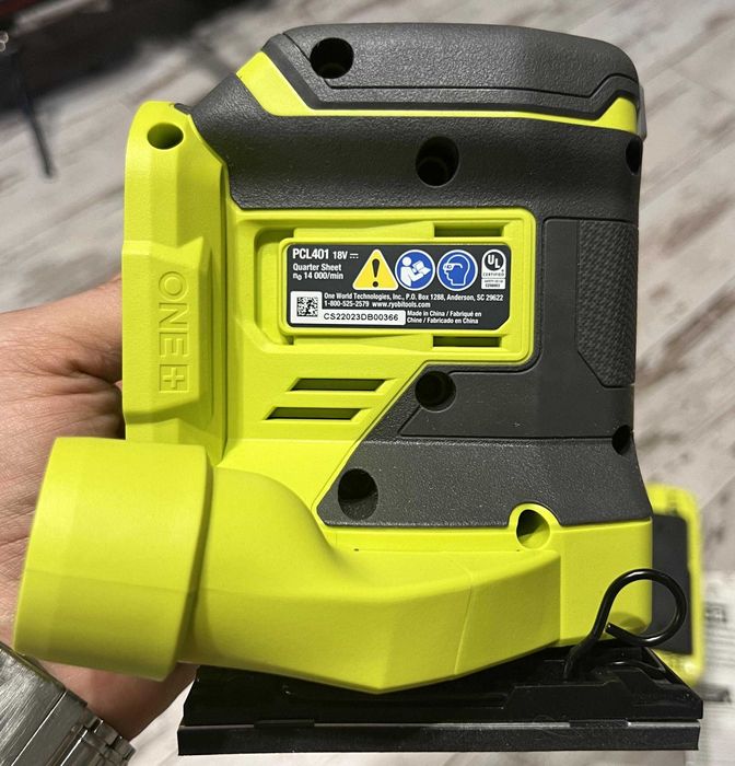 Бездротова шліфмашина RYOBI ONE+ PCL401 18V квадрат 1/4 США