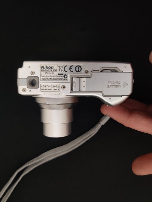 Nikon Coolpix P2 WI-FI Aluminum Вінтажна Мильниця фотоапарат '