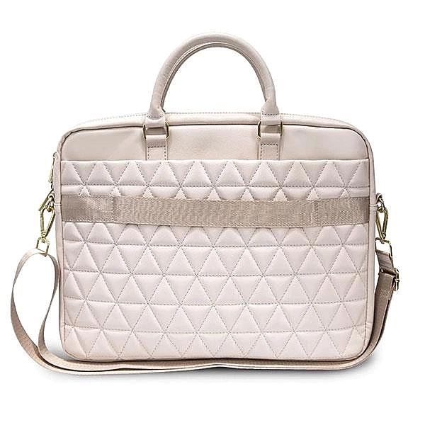 Torba Guess Quilted na laptopa 16" - różowa