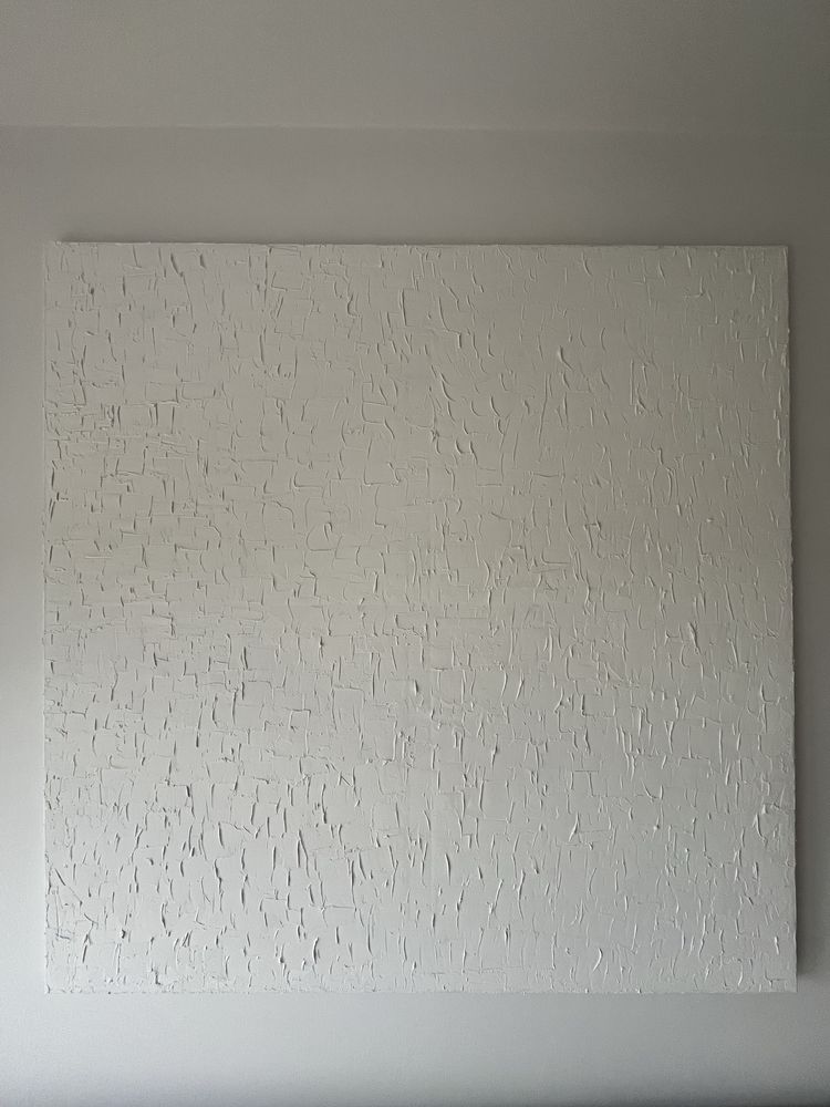 Obraz dekoracja skandynawski japandi gips gipsowy aesthetic 120x120 cm