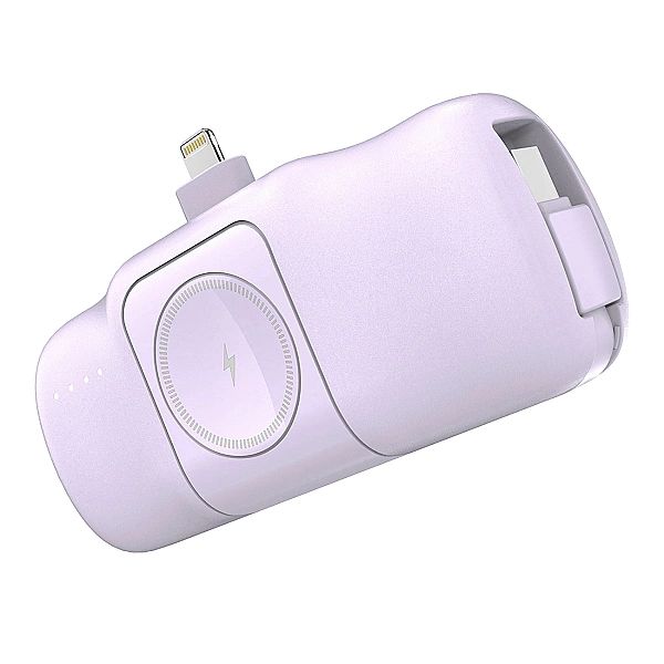 Mini powerbank Wozinsky WF16-YLS 5000mAh 15W Lightning z wbudowanym ka