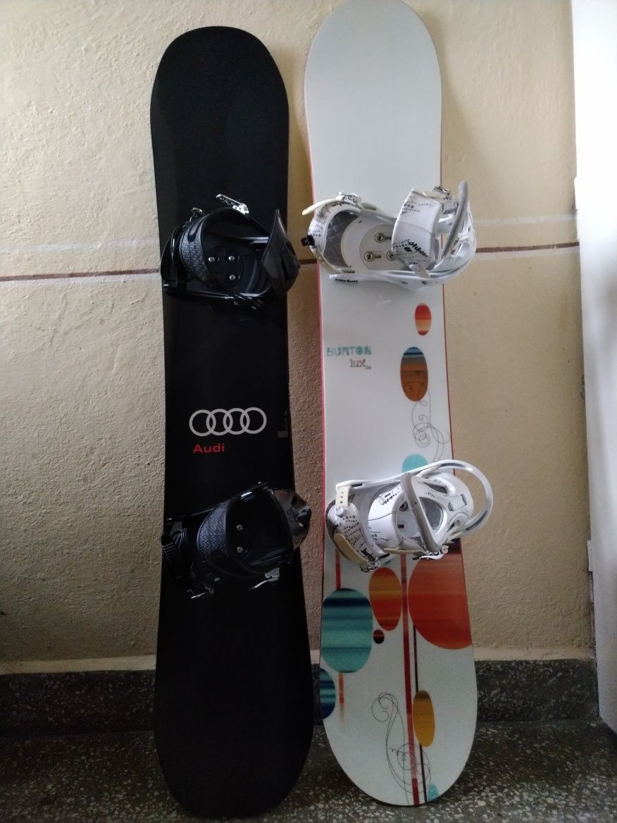 Deska snowboardowa Audi Quattro black  150cm wraz z wiazaniami