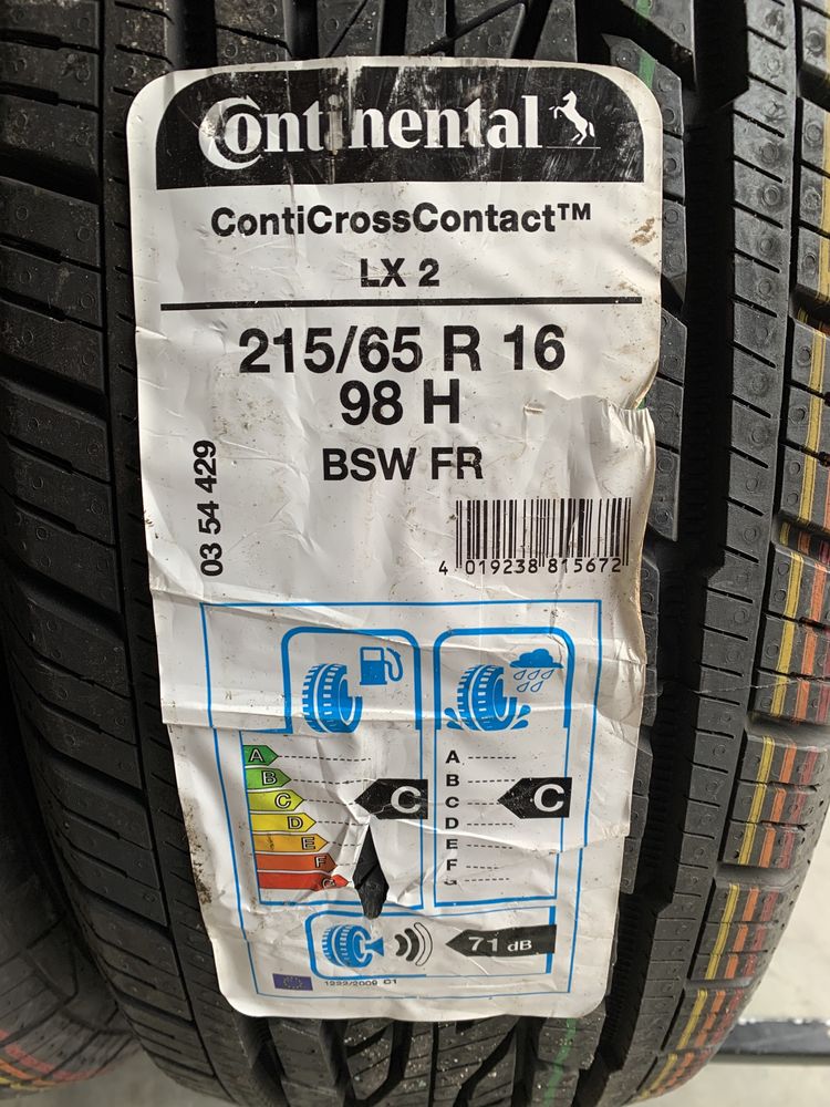 (4шт) нові 215/65R16 Continental CrossContact LX2 (98H) всесезонні