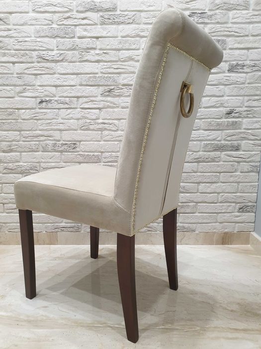 Krzesło pikowane glamour do salonu jadalni wygodne Producent Promocja!