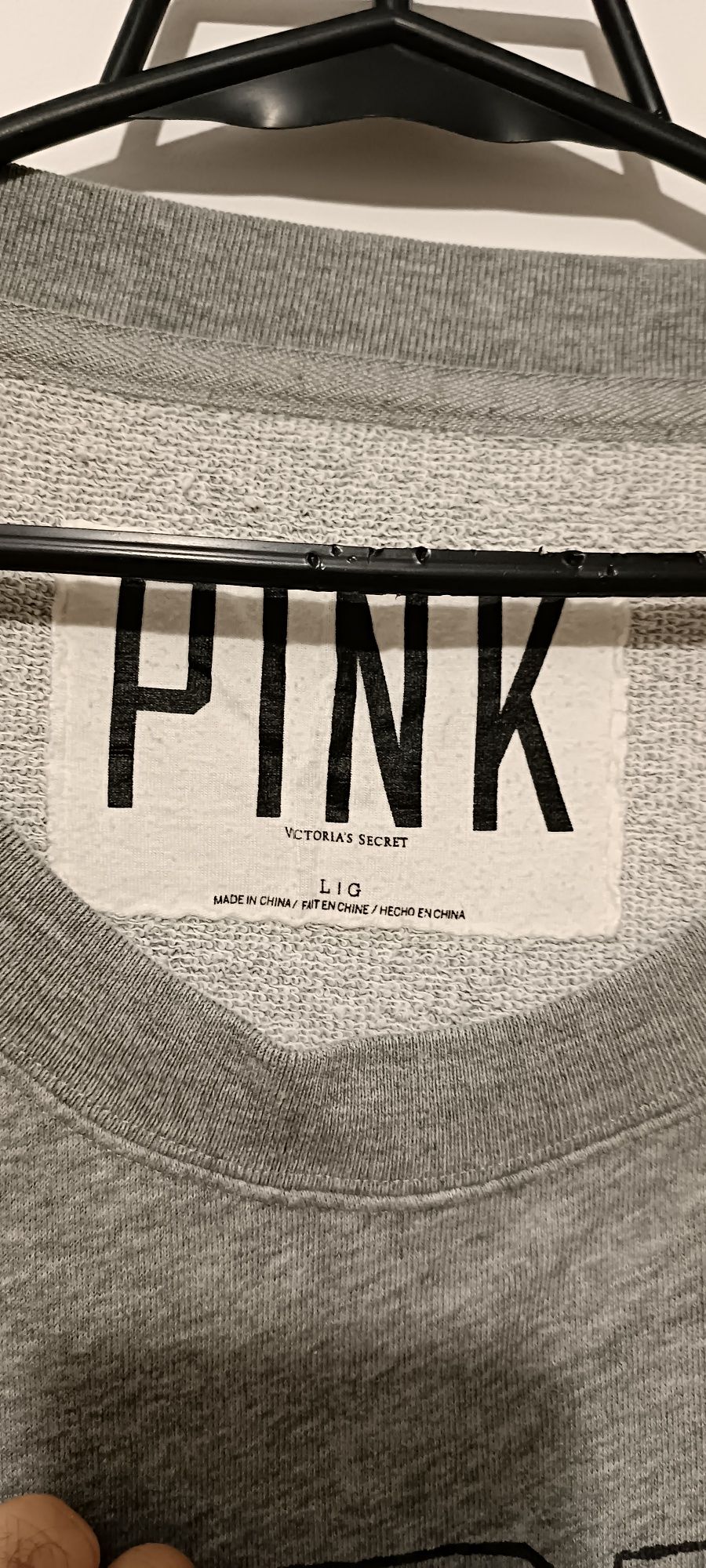 Bluza bawełniana Pink Victoria Secret roz L/G