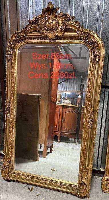 Włoskie stylowe  duże lustro