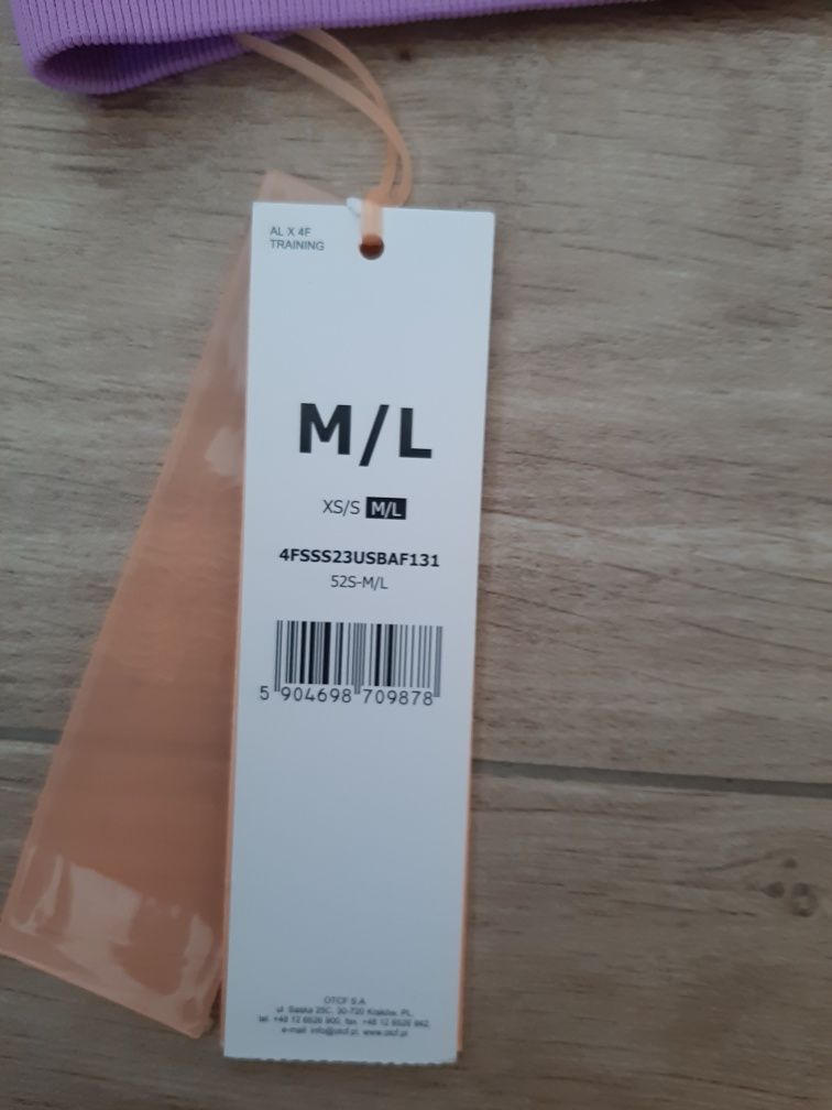 Stanik sportowy nowy 4F collection Anna Lewandowska M/L fioletowy