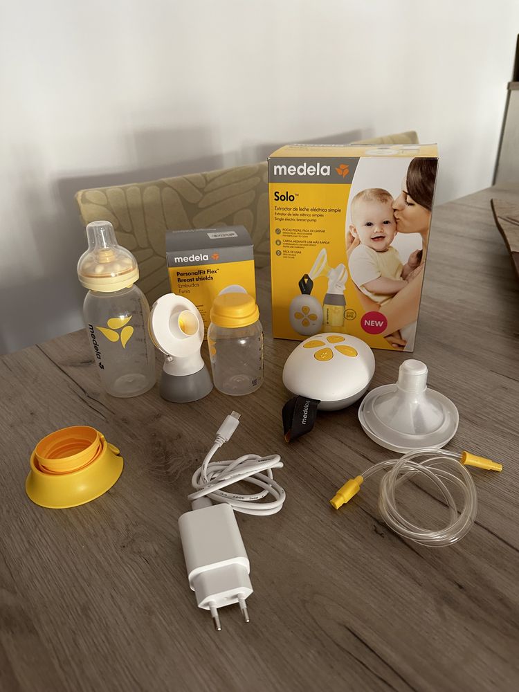 Medela solo + Funil extra + biberão acalma