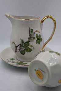 Porcelana limoges dzbanek 2 szt + talerzyk B040551