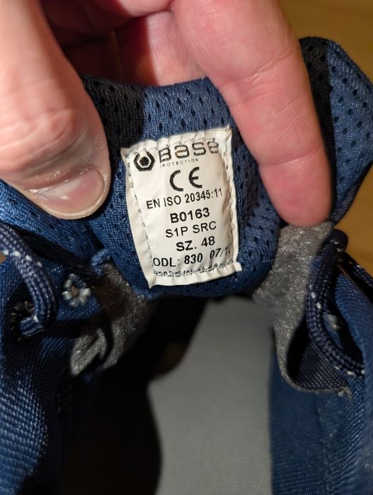 Захисне шкіряне взуття від Base Protection S1P SRC SZ  Eur 48. 32 cm.