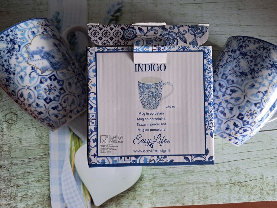 2 kubki porcelanowe Indigo