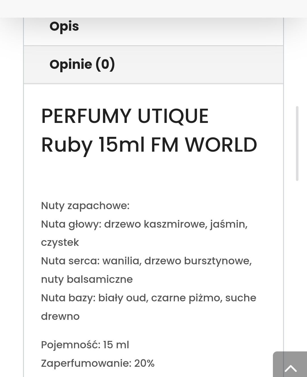 Unique Ruby Perfumy Męskie