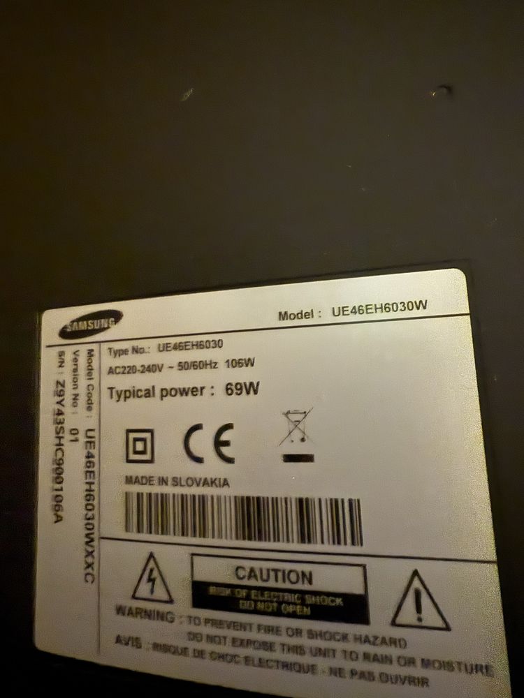 Tv samsung AVARIADA