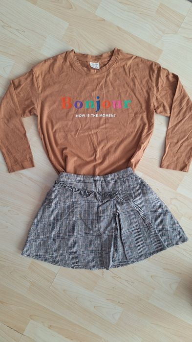 Spódniczka Cocodrillo 128 o bluzeczka Zara 128