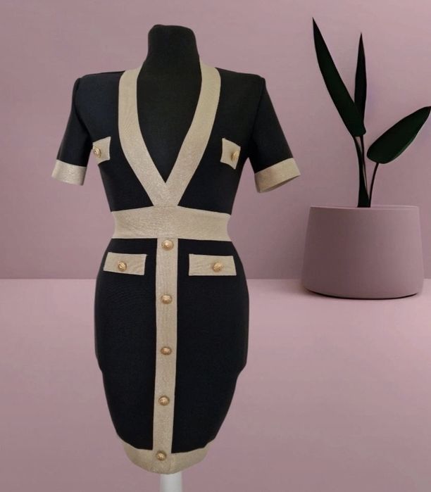 Zmysłowa sukienka, seksowna, bandażówka, L