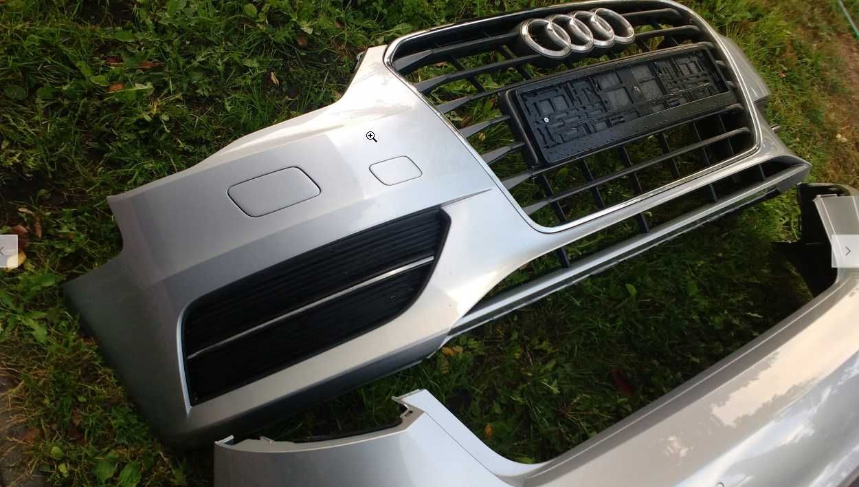 Kompletny zderzak tył PDC Audi A3 8v 2012--2018 bez lakierowania