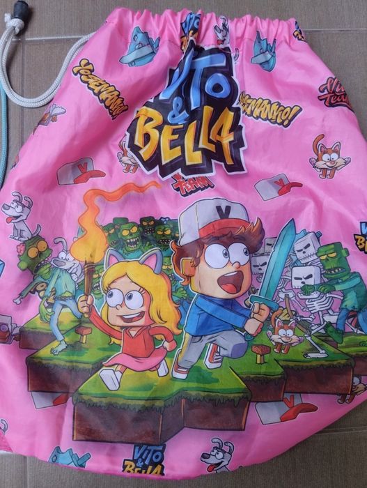 Worek na wf buty strój sportowy metalowy piórnik Frozen Vito i bella