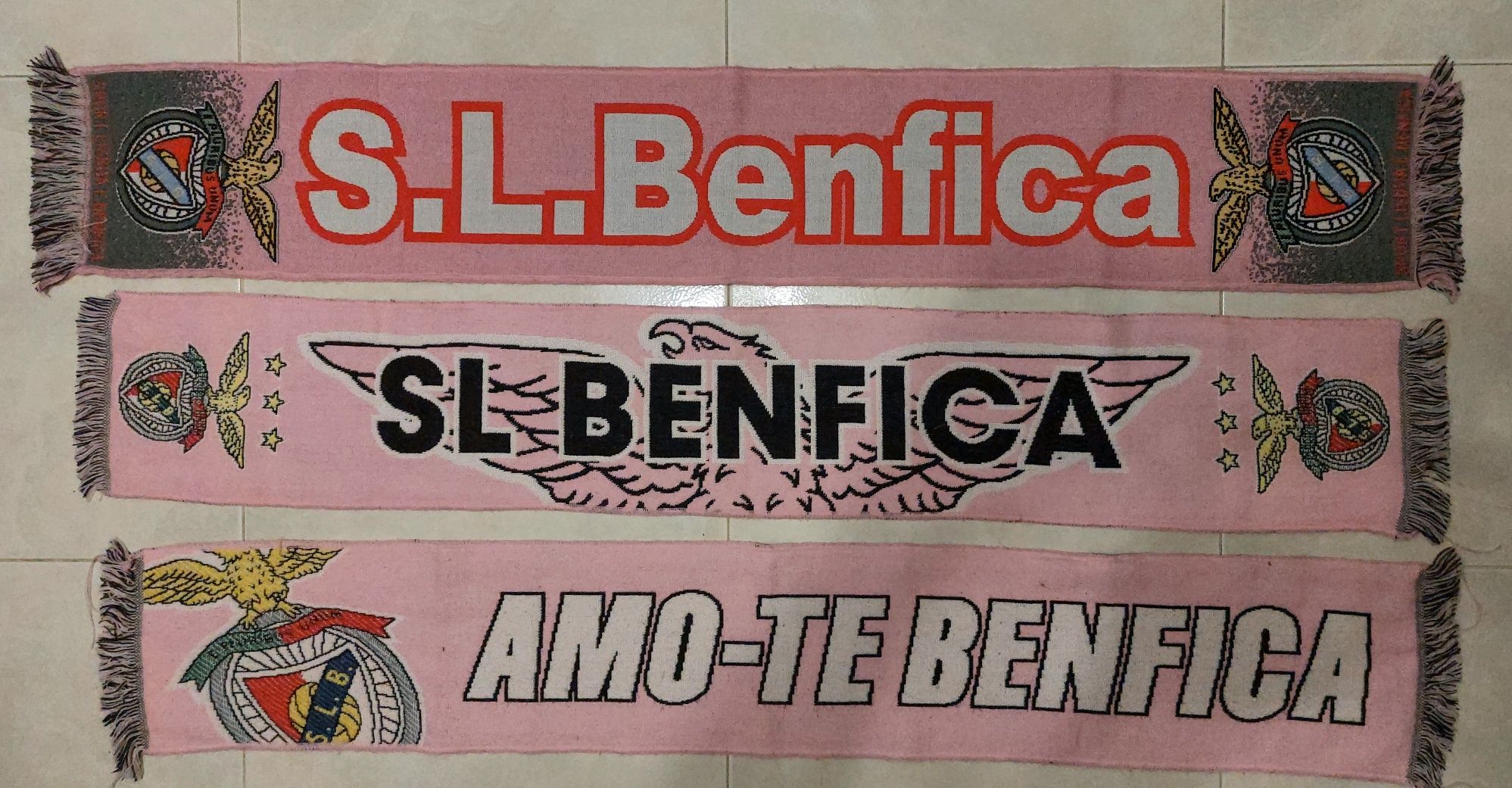 3 Cachecois lindos Rosa