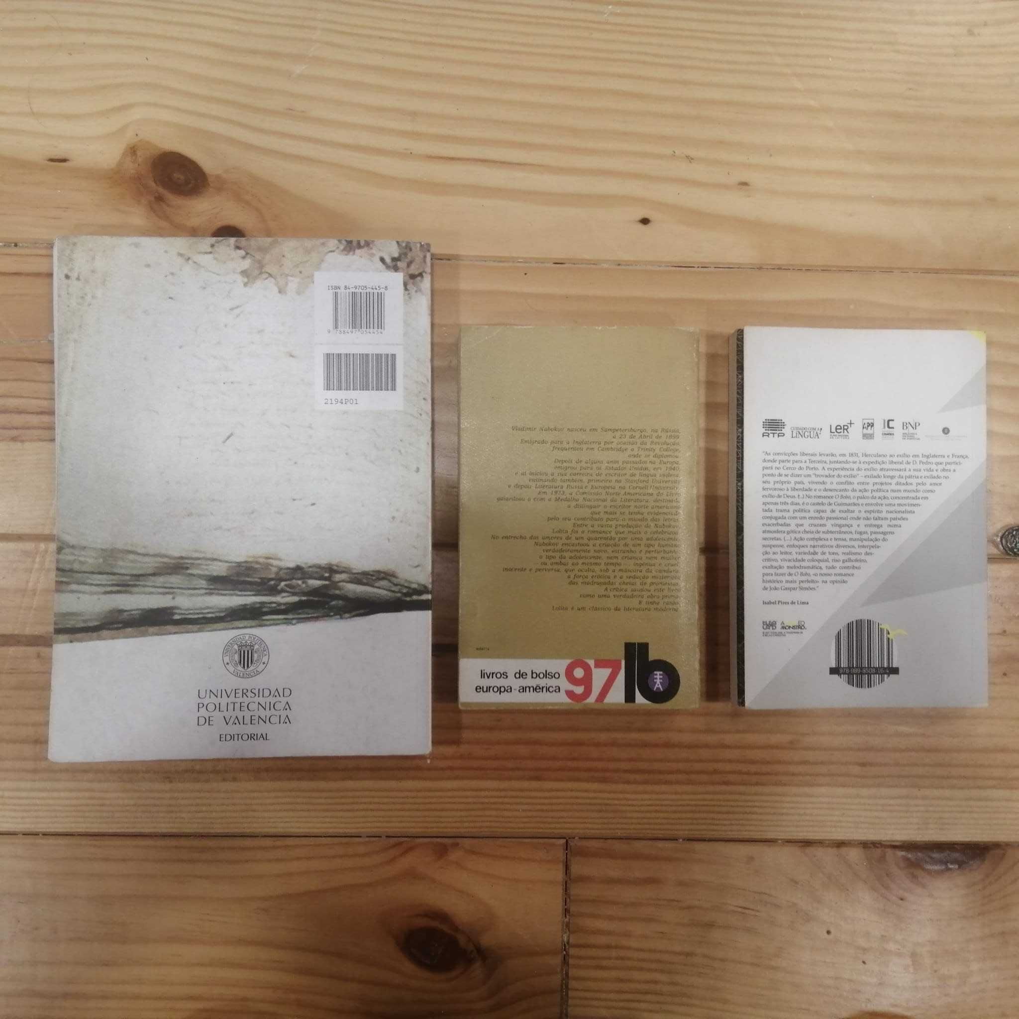 3 Livros Variados