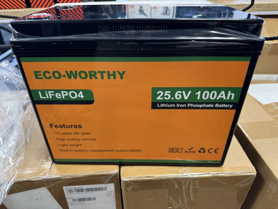 Акумулятори LiFePO4 ECO-WORTHY 24V 100A