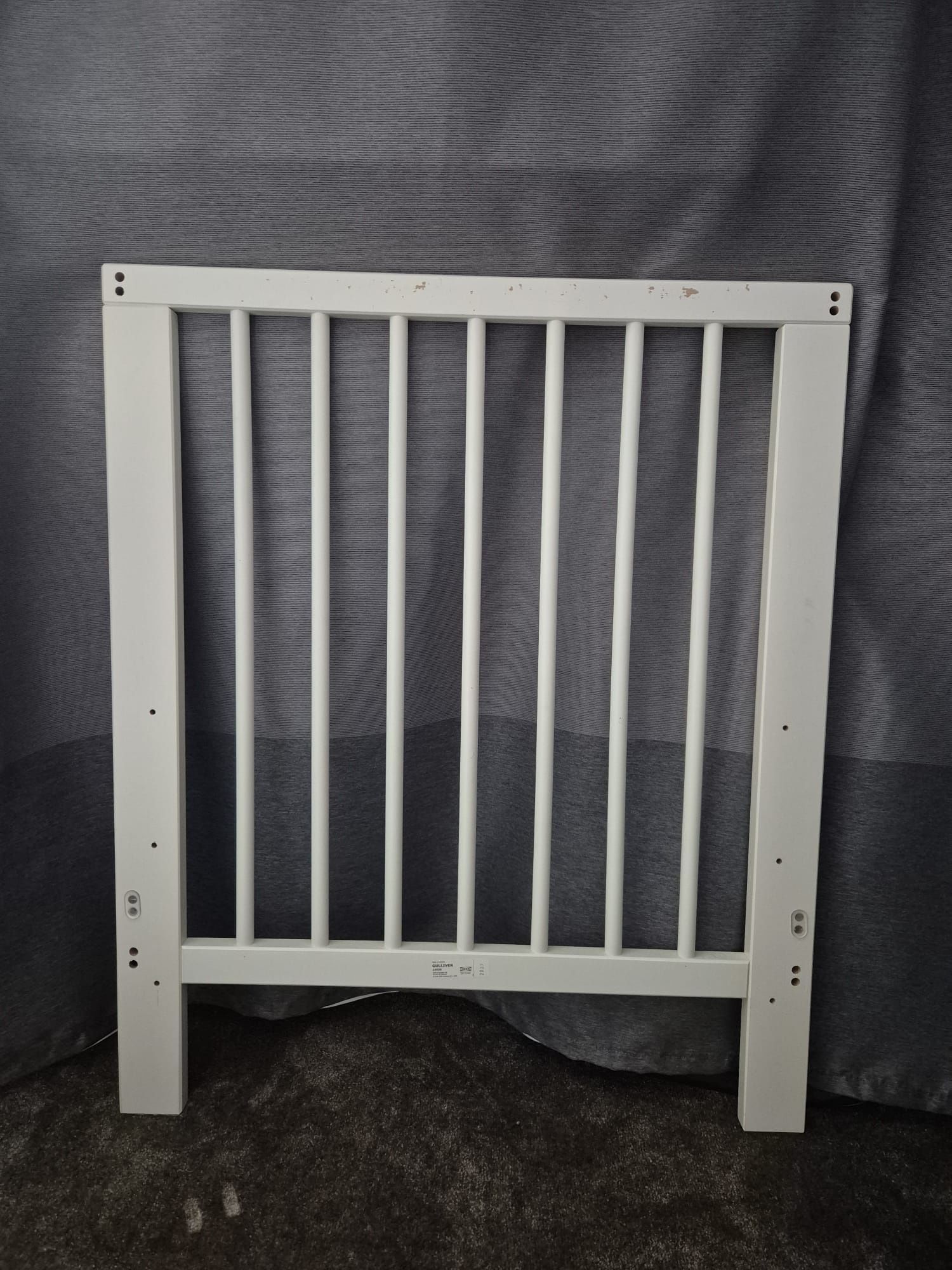 Łóżko dziecięce 60x120 cm, IKEA GULLIVER, białe