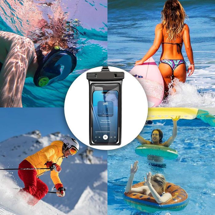 Wodoodporne etui Lucrave  idealne na telefon i dokumenty. Powystawowy!