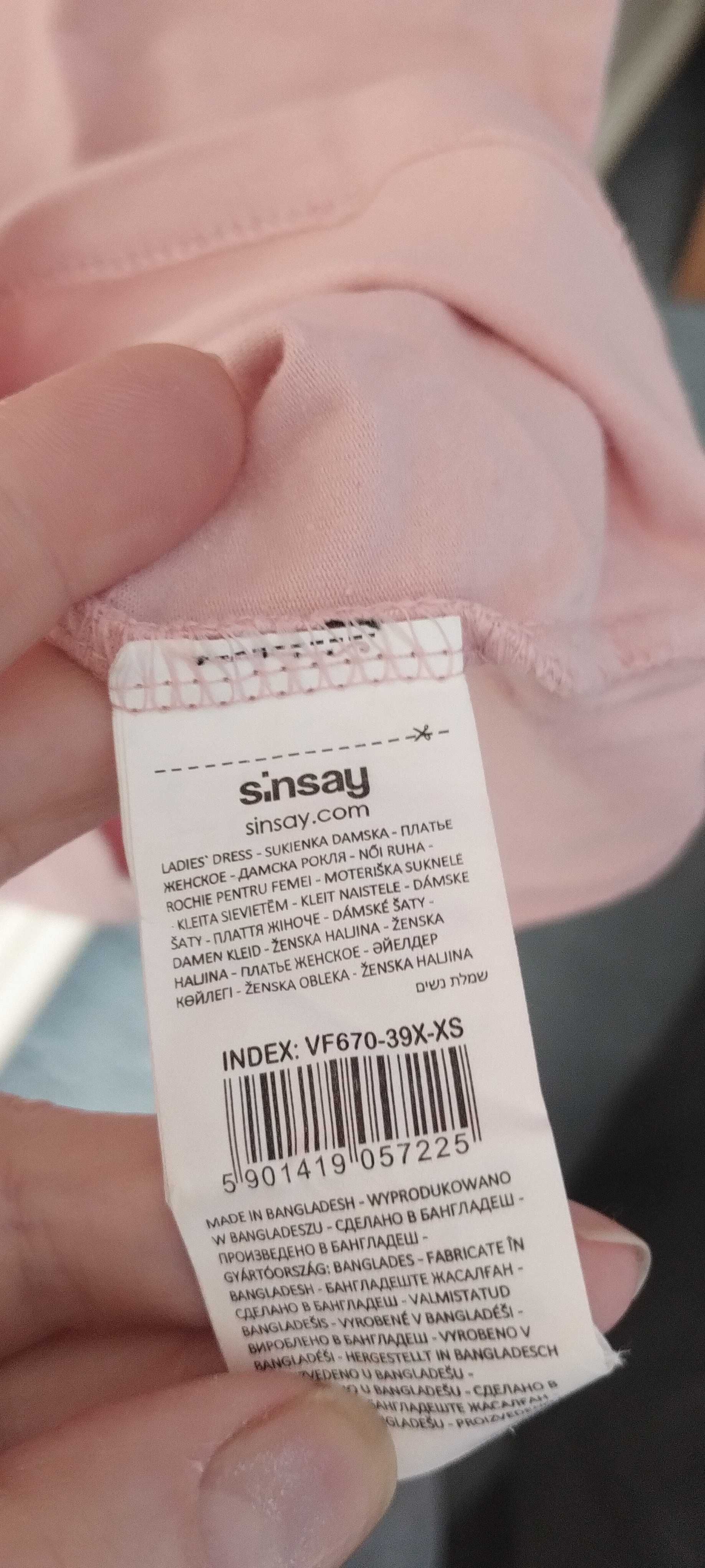 Sukienka różowa trykotowa