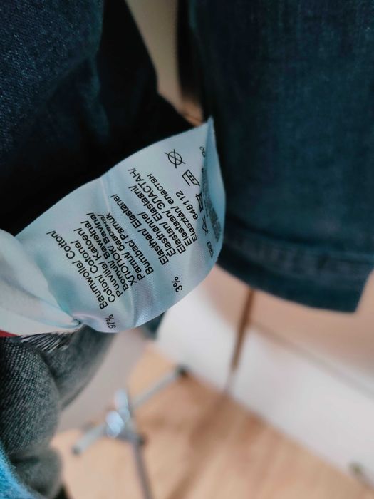 John Baner NOWA niebieska sukienka jeansowa 40 L ołówkowa długi rękaw