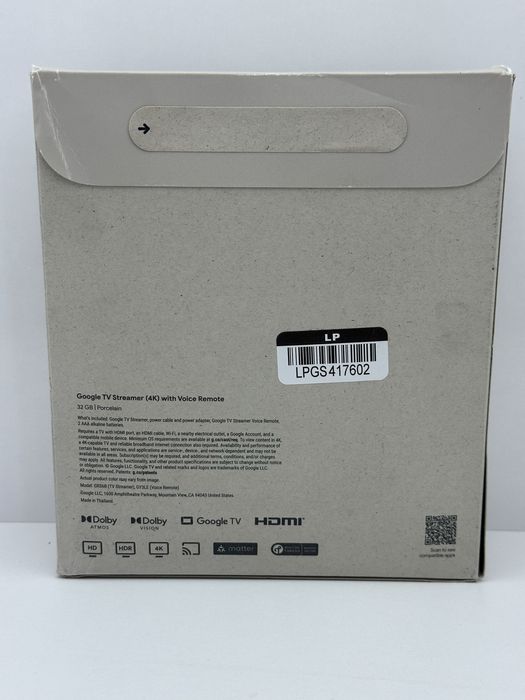 Медіаплеєр Google TV Streamer 4K Porcelain