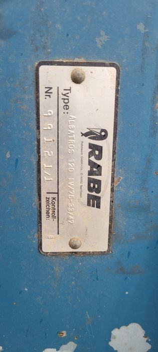 Pług 4 Skibowy Obrotowy Rabe Werk Albatros 120