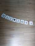 Baner mąż żona na sznurku jutowym 100 cm
