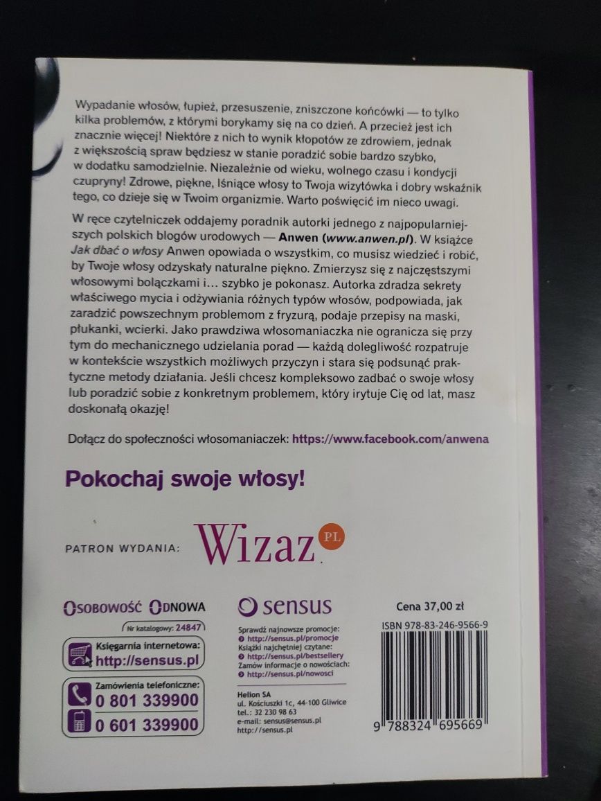 "Jak dbać o włosy" Anwen Anna Kołomycew