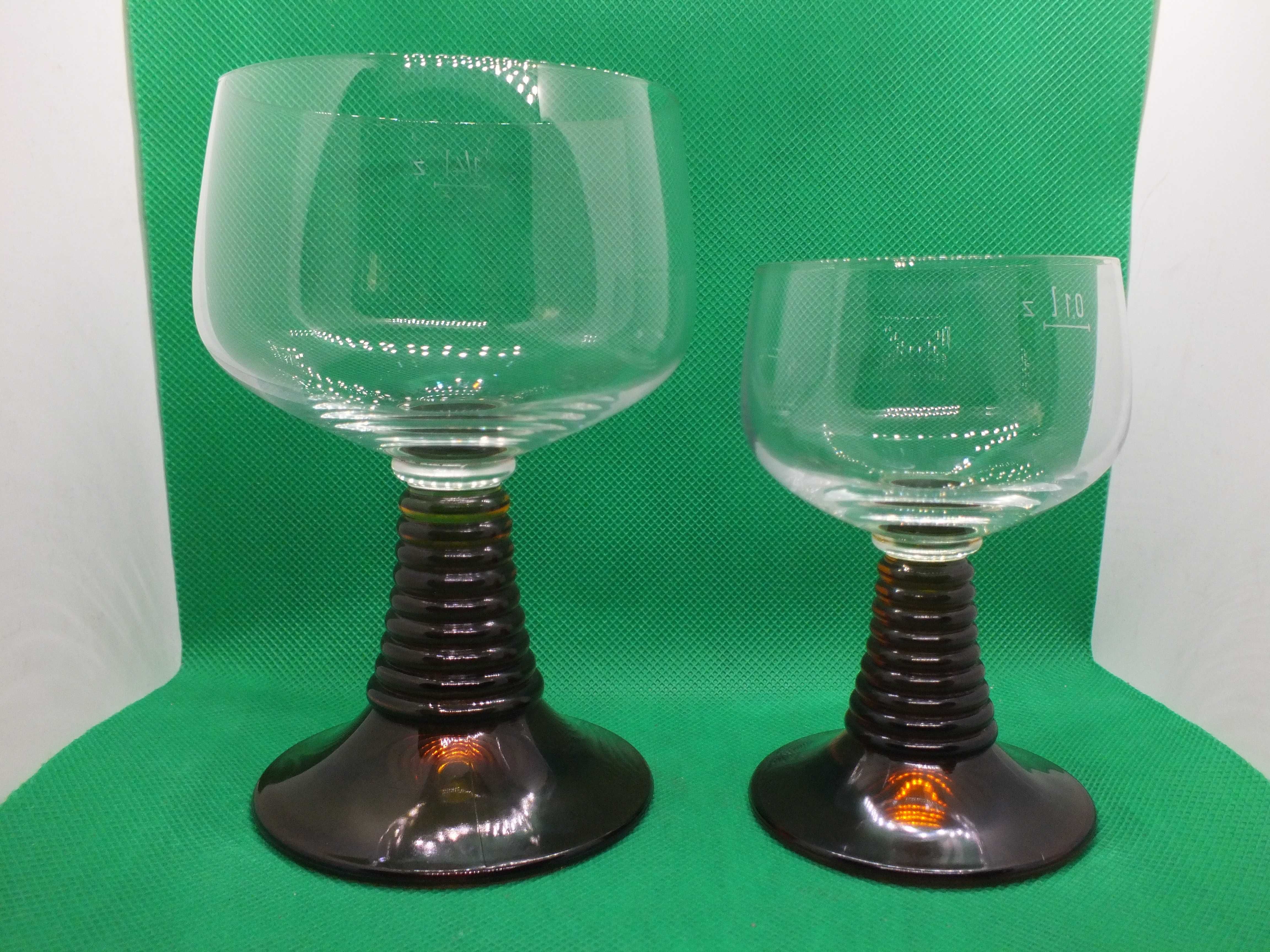 2 Remery Kieliszki Luminarc Francja lata 60/70-te. 2 rozmiary. Miodowe