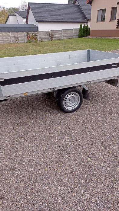 Brenderup 2021r Przyczepka samochodowa z  hamulcem z kiprem hydraulicz