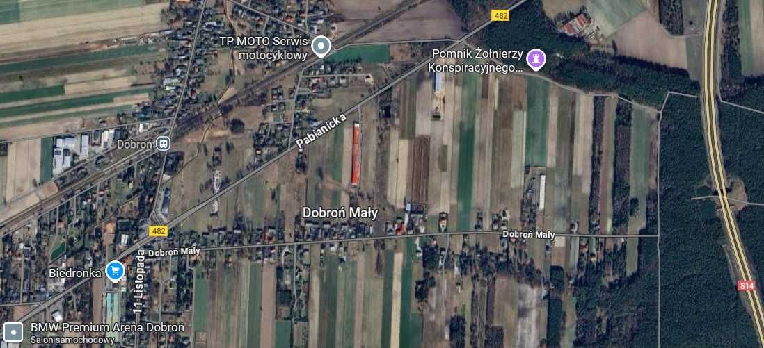 Powierzchnia przemysłowa ok. 45 ha, pod zakład prod, hale magazynowe