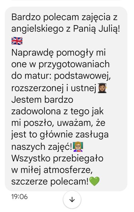 ANGIELSKI z Lektorką - Matura/Dorośli/E8 indywidualnie i grupy FAKTURA