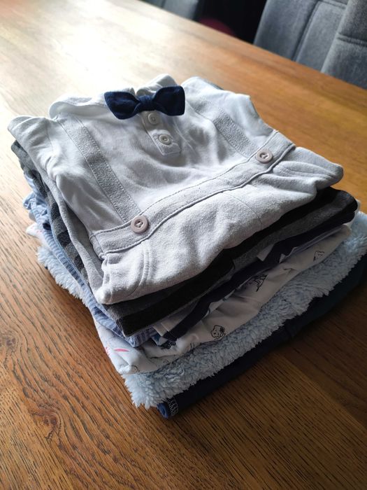 Paczka 10 pajacyków niemowlęcych r.56 (zestaw zimowy)