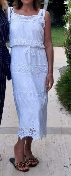 платье сарафан dolce & gabbana  шелк прошва