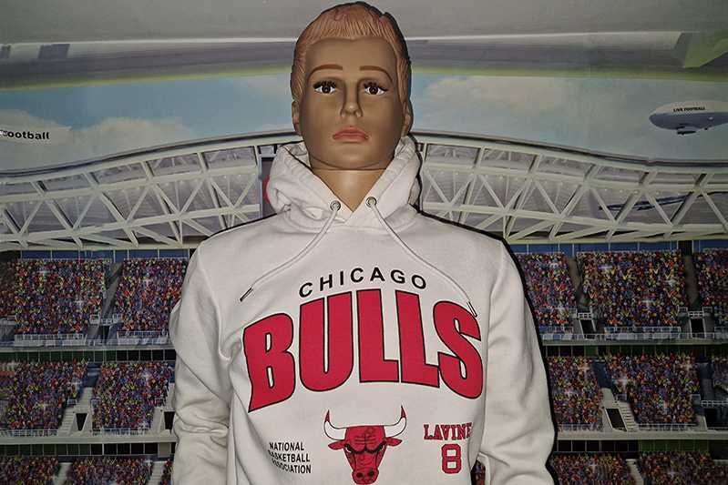 Chicago Bulls #8 Zachary LaVine bluza z kapturem Primark: size M/L