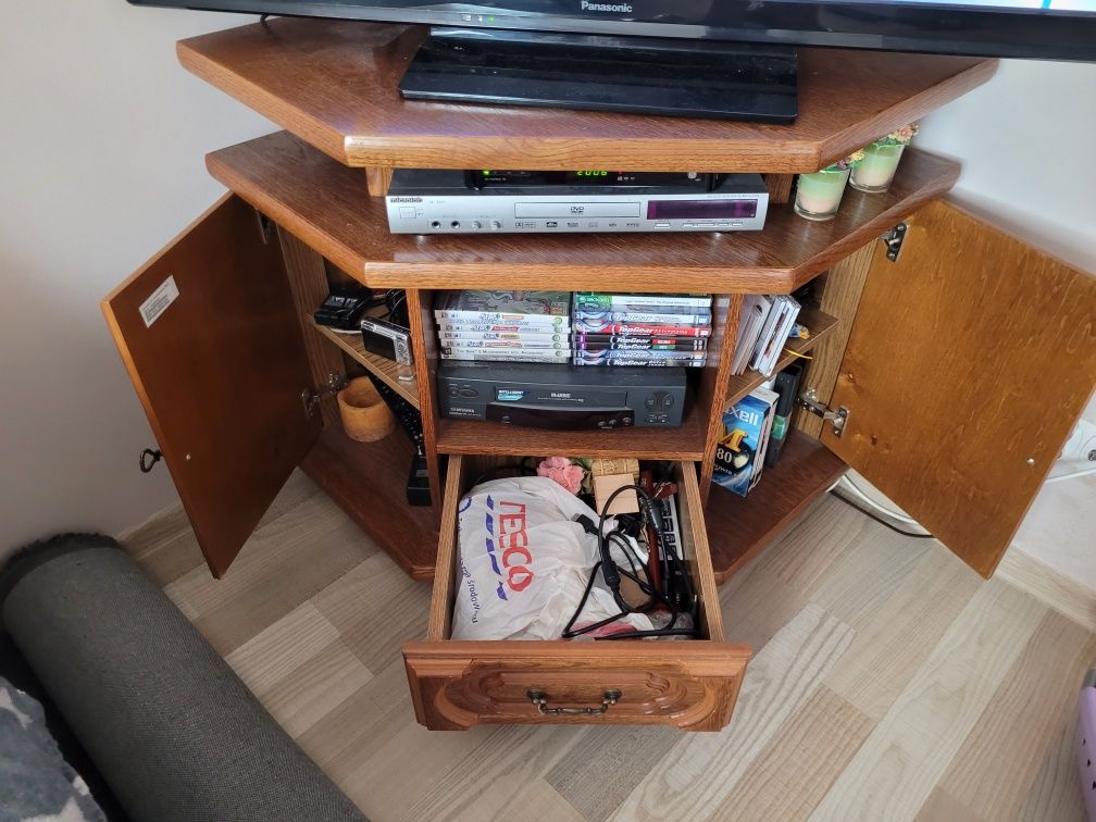 Barek + szafka RTV + stół do salonu z litego dębu