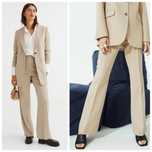 H&M 42r eleganckie klasyczne spodnie flare dzwony