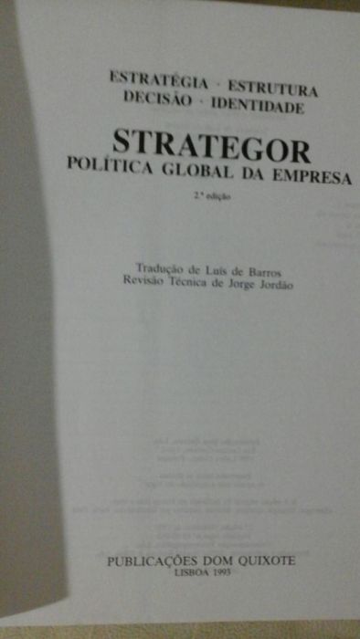 Strategor. Política Global da Empresa