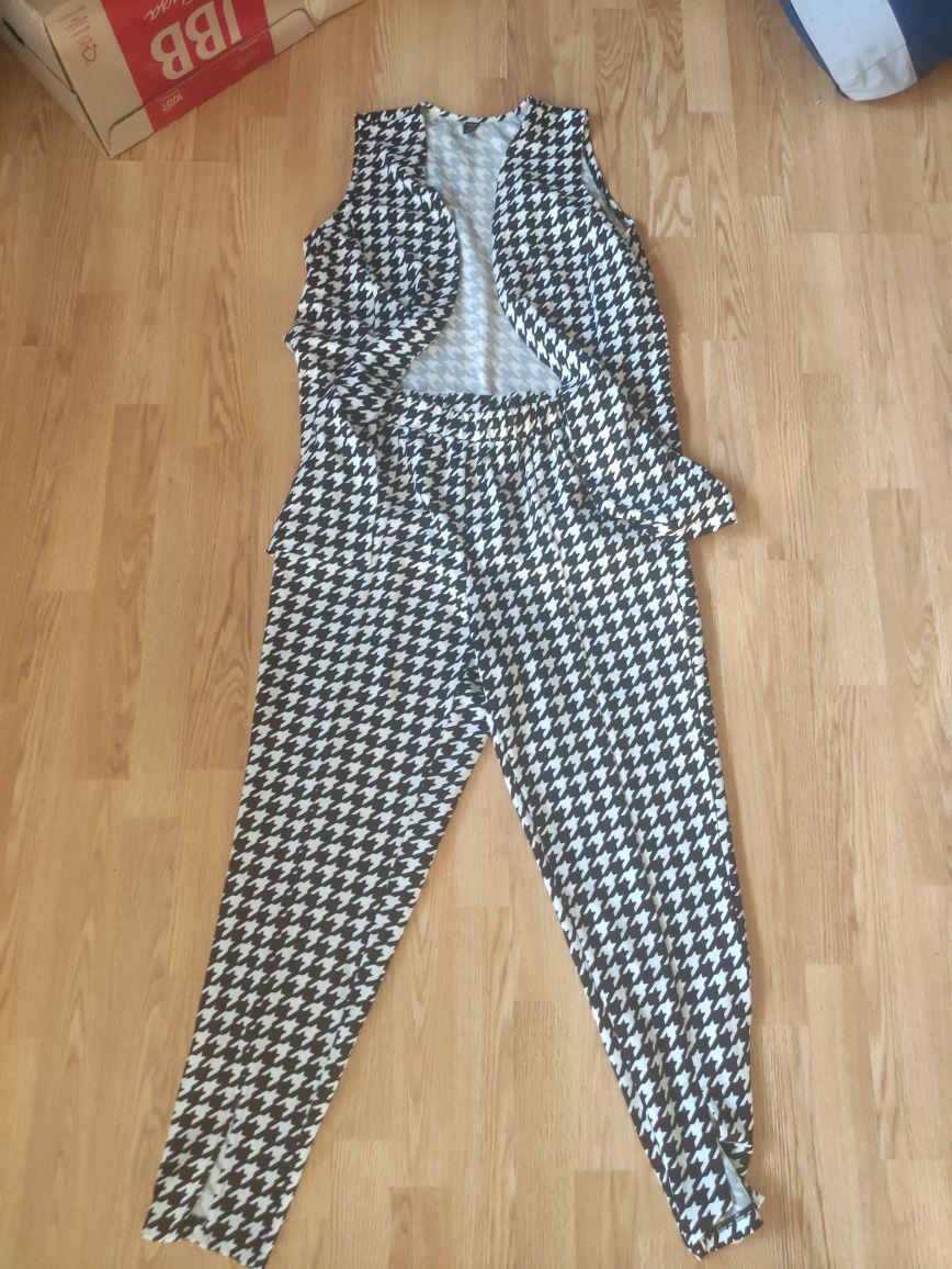 Komplet w pepitkę Shein Curve XL