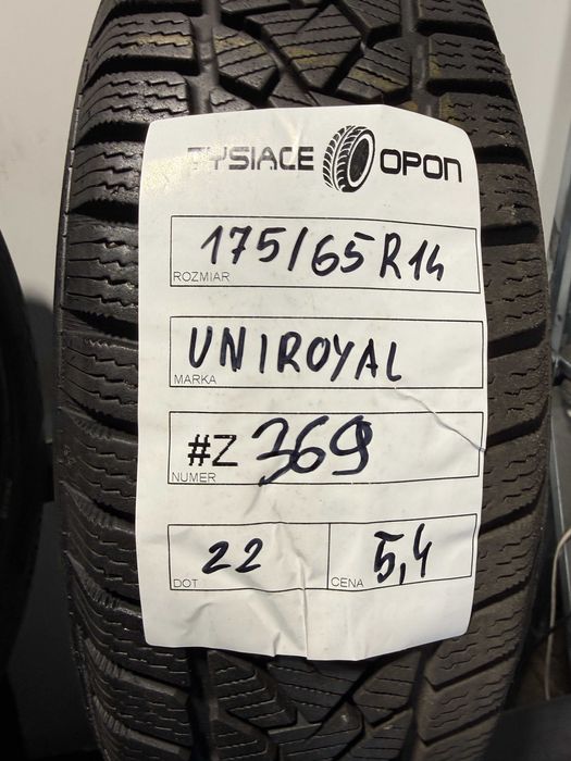 Opony Zimowe 175/65/14 Uniroyal WinterExpert Komplet #Z369
