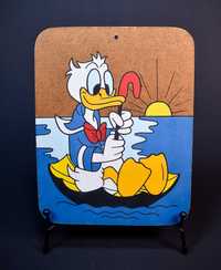 2x Obrazek PRL Mickey - Donald Spółjdzielnia 17,5 x 22,5 cm