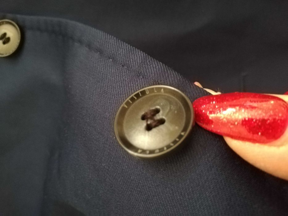 marynarka Vistula super slim 52 L 182/104/90(92) 52L granat wełna 130'