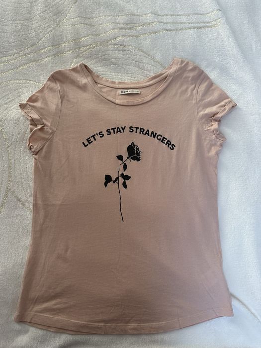 Koszulka pudrowy róż