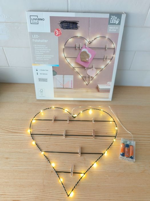 Serce świecące dekoracja świecąca na zdjęcia